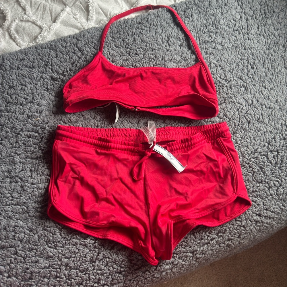 Women's Pink swimsuit by Frankie’s bikinis